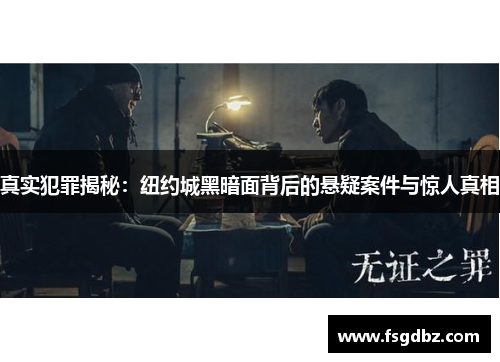 真实犯罪揭秘：纽约城黑暗面背后的悬疑案件与惊人真相
